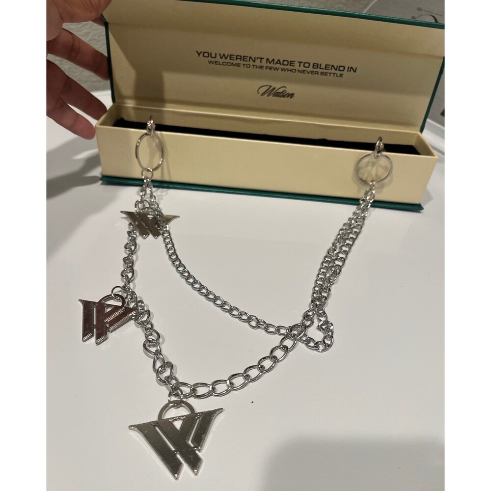 Watson Pocket/Pant Chain Silver W Logo Charms New in Box